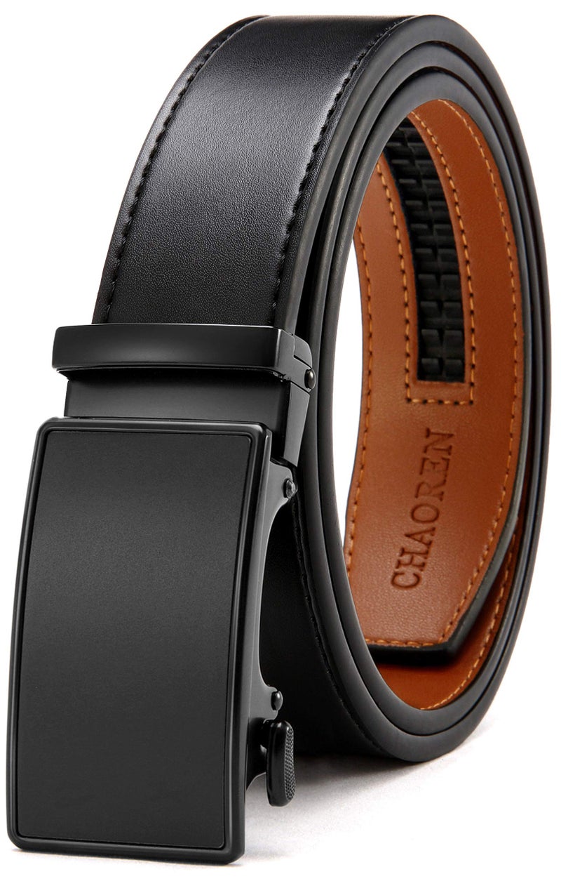 CHAOREN Mens Belt Leather Ratchet Belt - Customizable Fit, Effortless Style (35mm) - Image 1